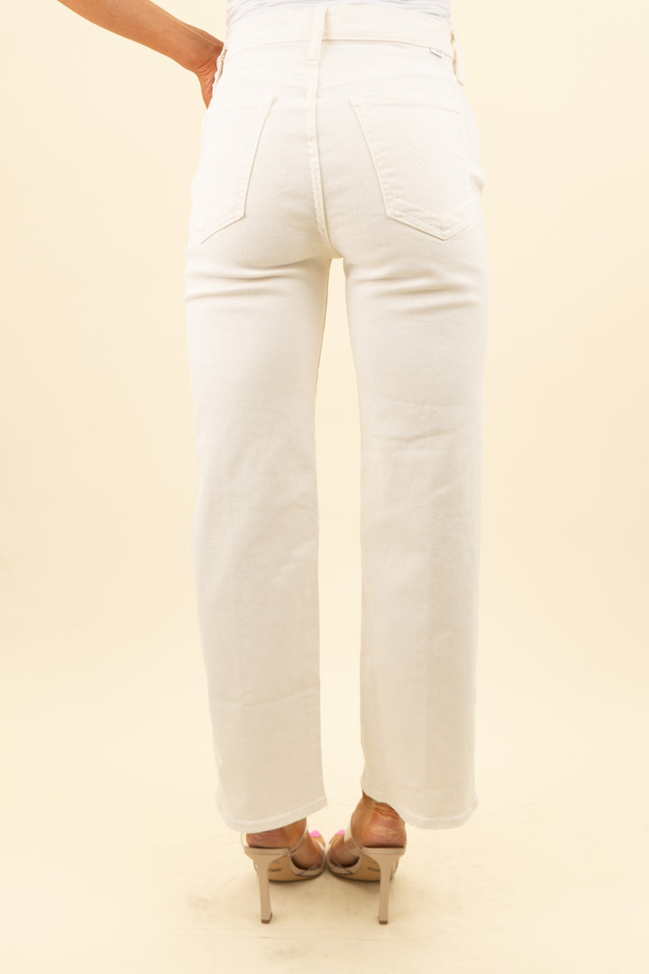 mother rambler zip ankle jean in off white nwt (27; retail $228)