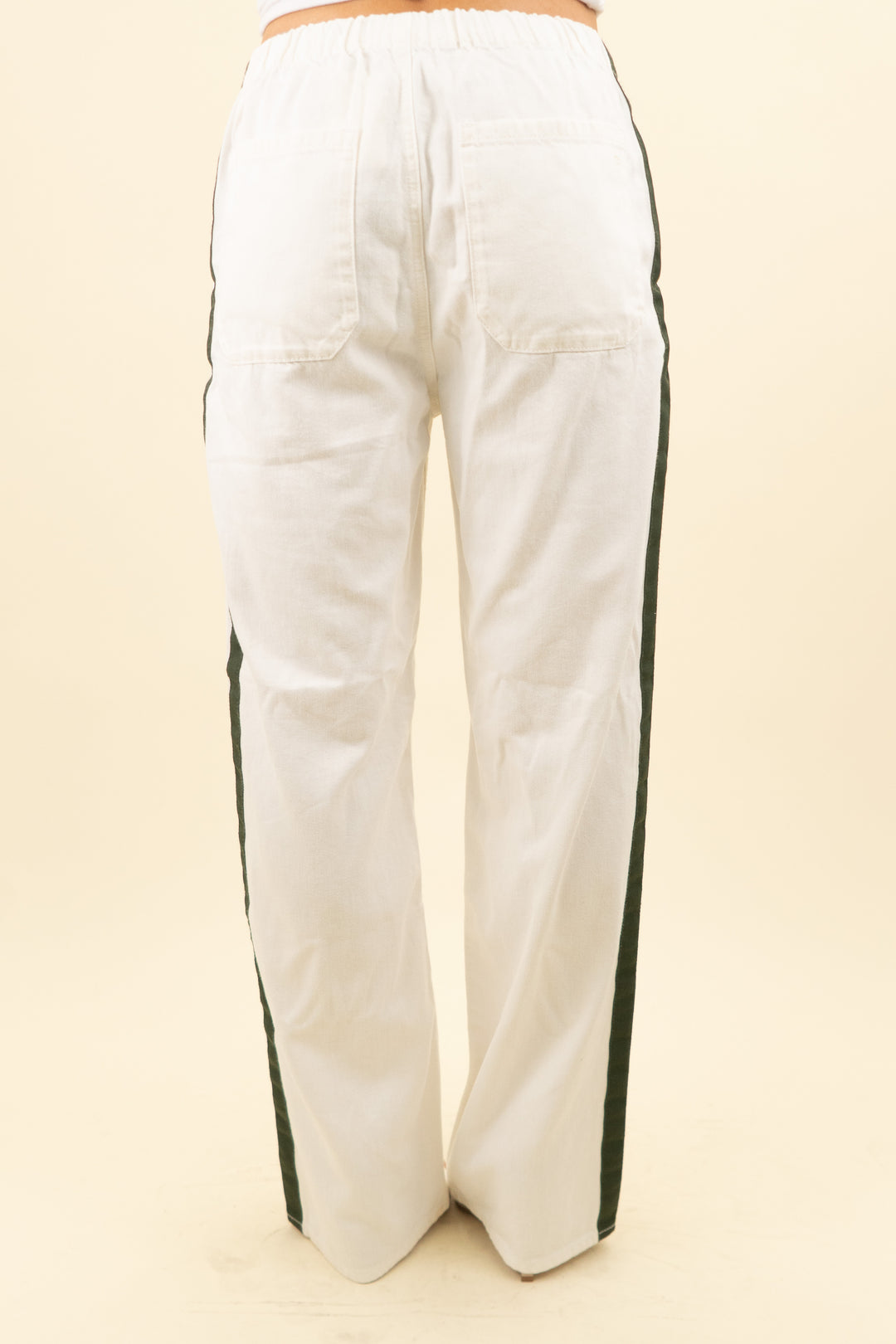 rag & bone white sport logan pull on track pant nwt (s; retail $298)