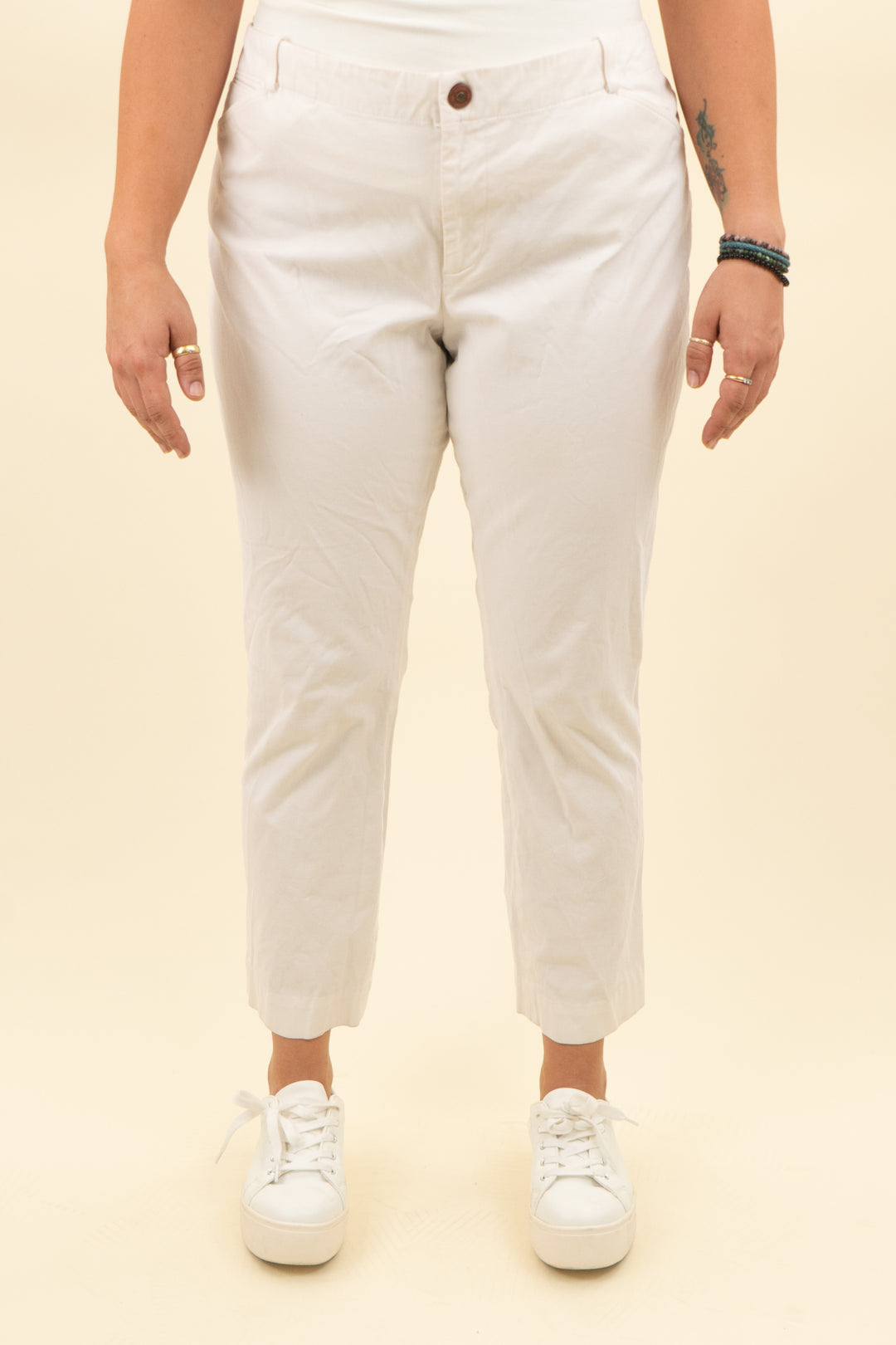 ralph lauren off white dress pant (16; retail $155)