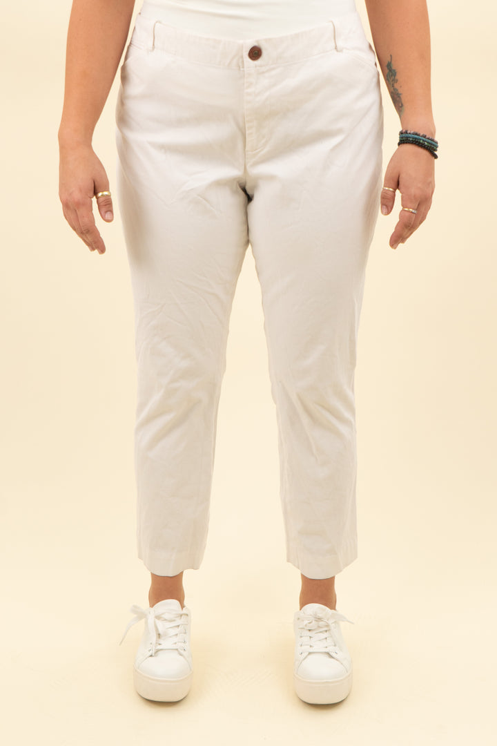 ralph lauren off white dress pant (16; retail $155)