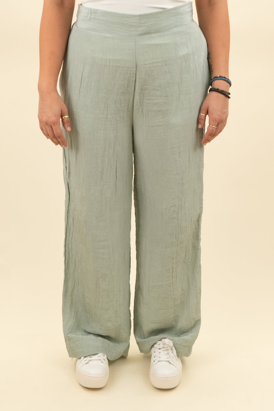 house of harlow sage green flowy pants (l; retail $168)