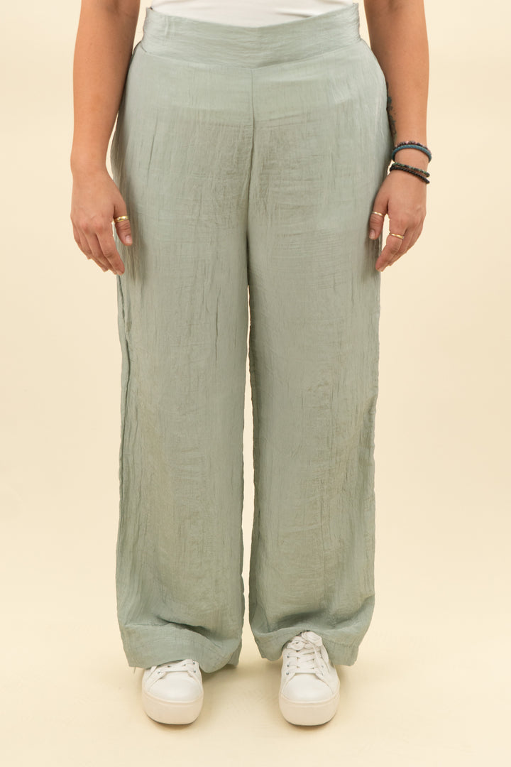 house of harlow sage green flowy pants (l; retail $168)