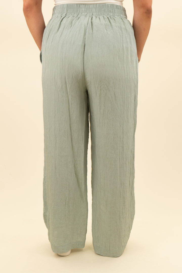 house of harlow sage green flowy pants (l; retail $168)