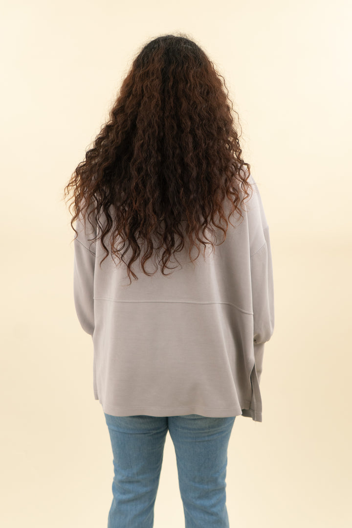 cable & gauge grey zip up hoodie (l; retail $59)