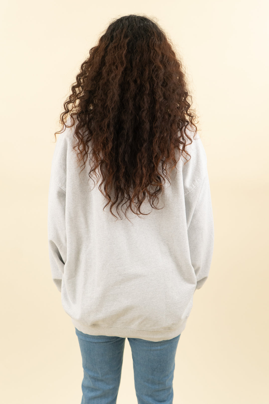 daily drills light grey quarter button sweatshirt (m/l)