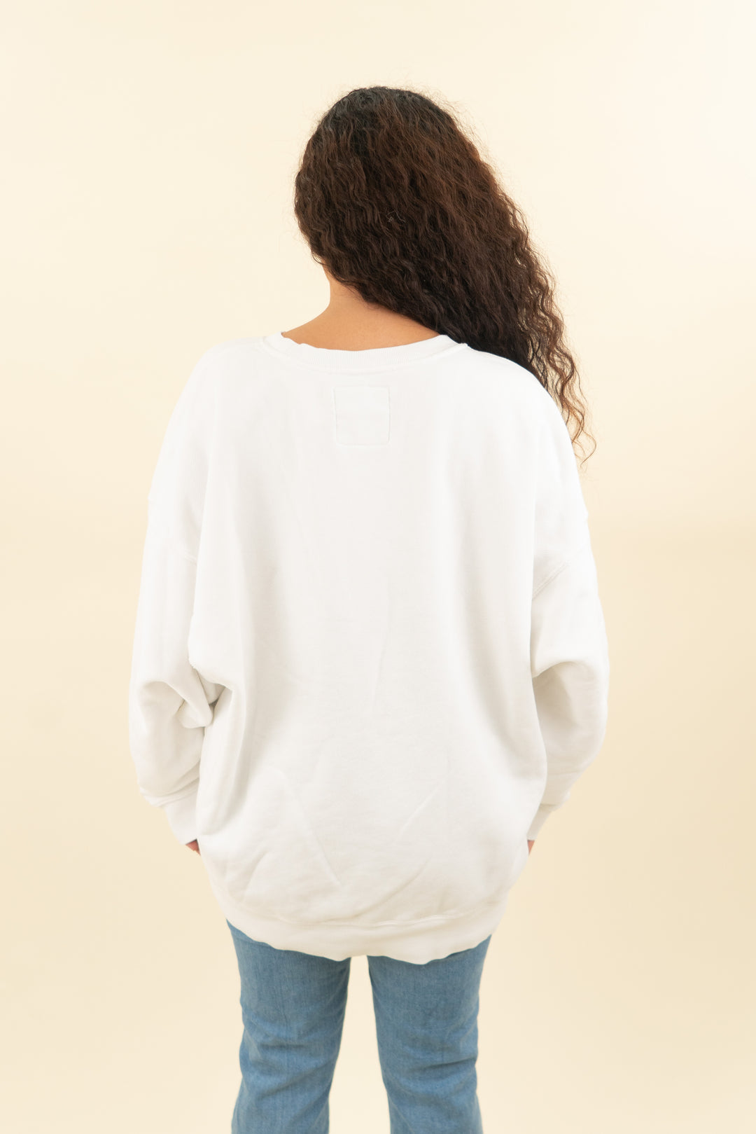 dairy boy white and yellow tennis graphic sweatshirt (xl; retail $95)