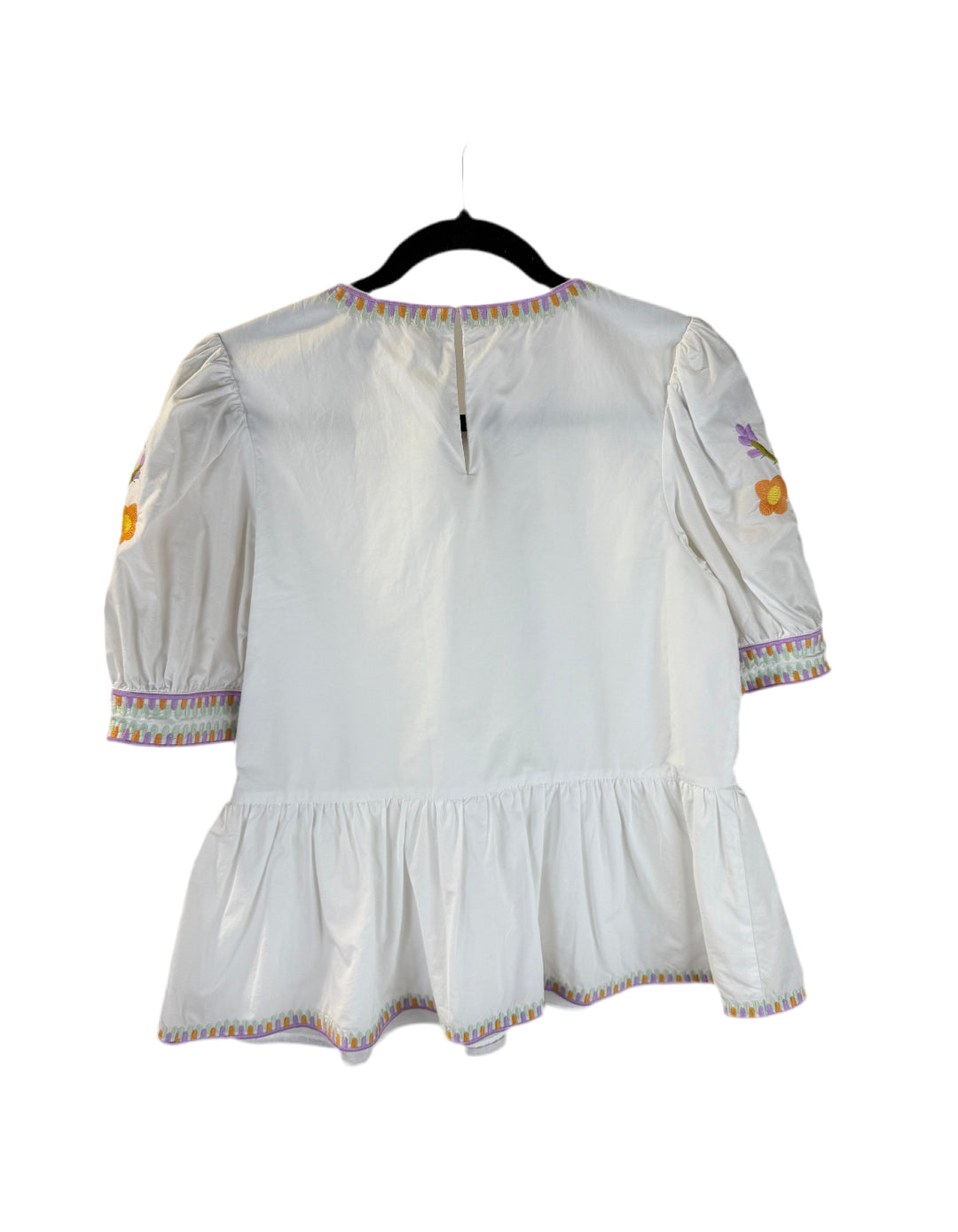 english factory white peplum top (m)