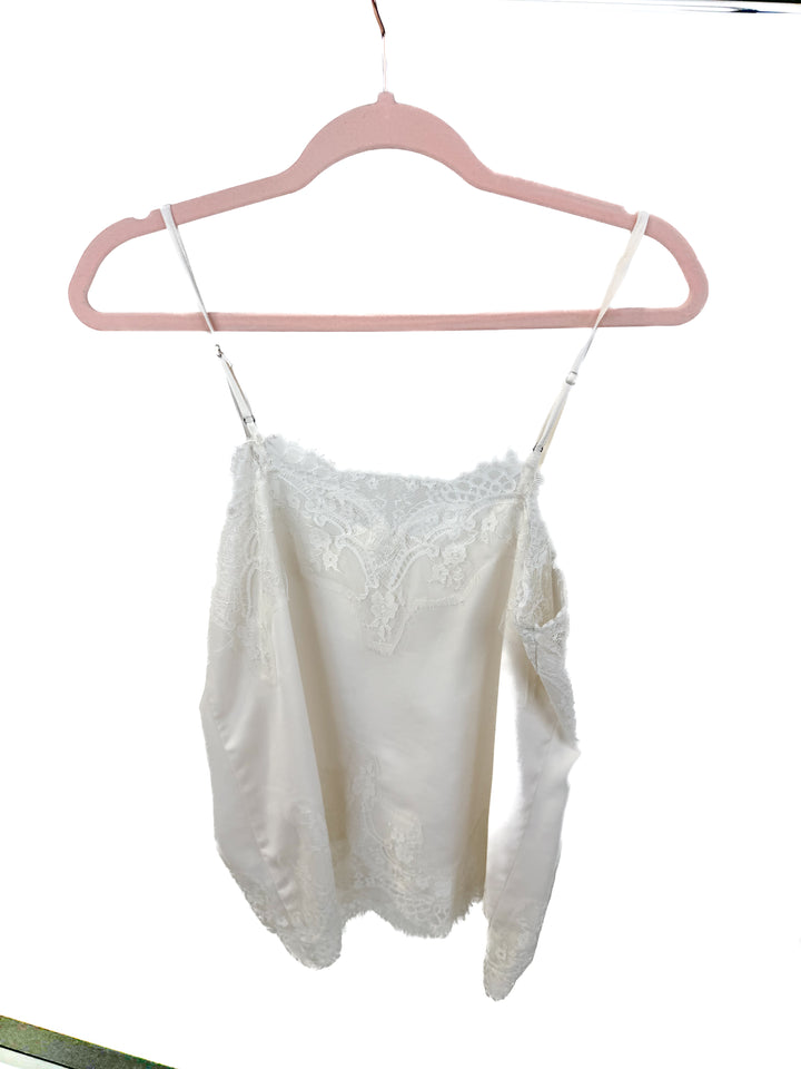 storia white lace tank (L)