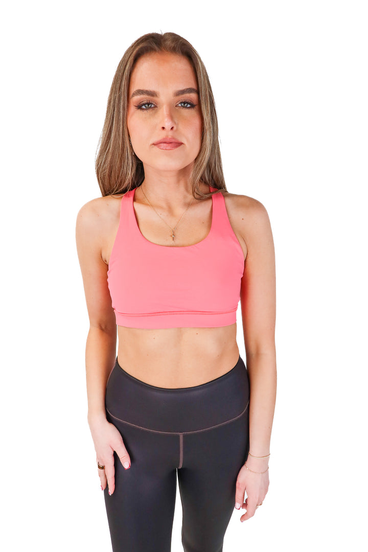 Lululemon Coral Cross Back Sports Bra (*4)