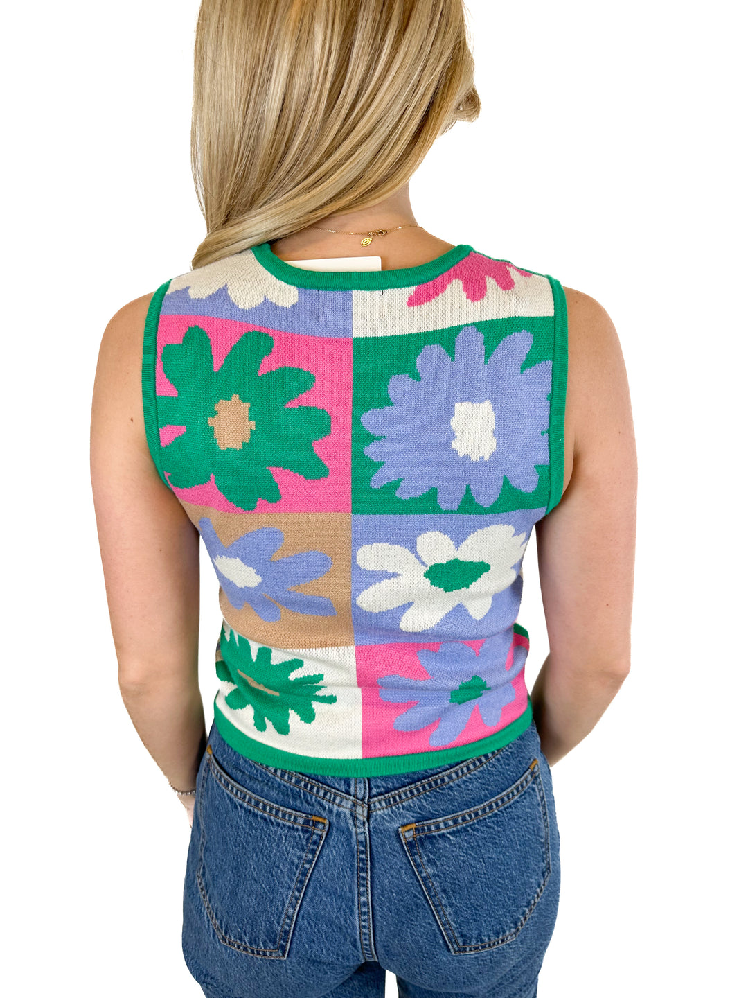 4S13NNA Floral Sweater Vest (XS)
