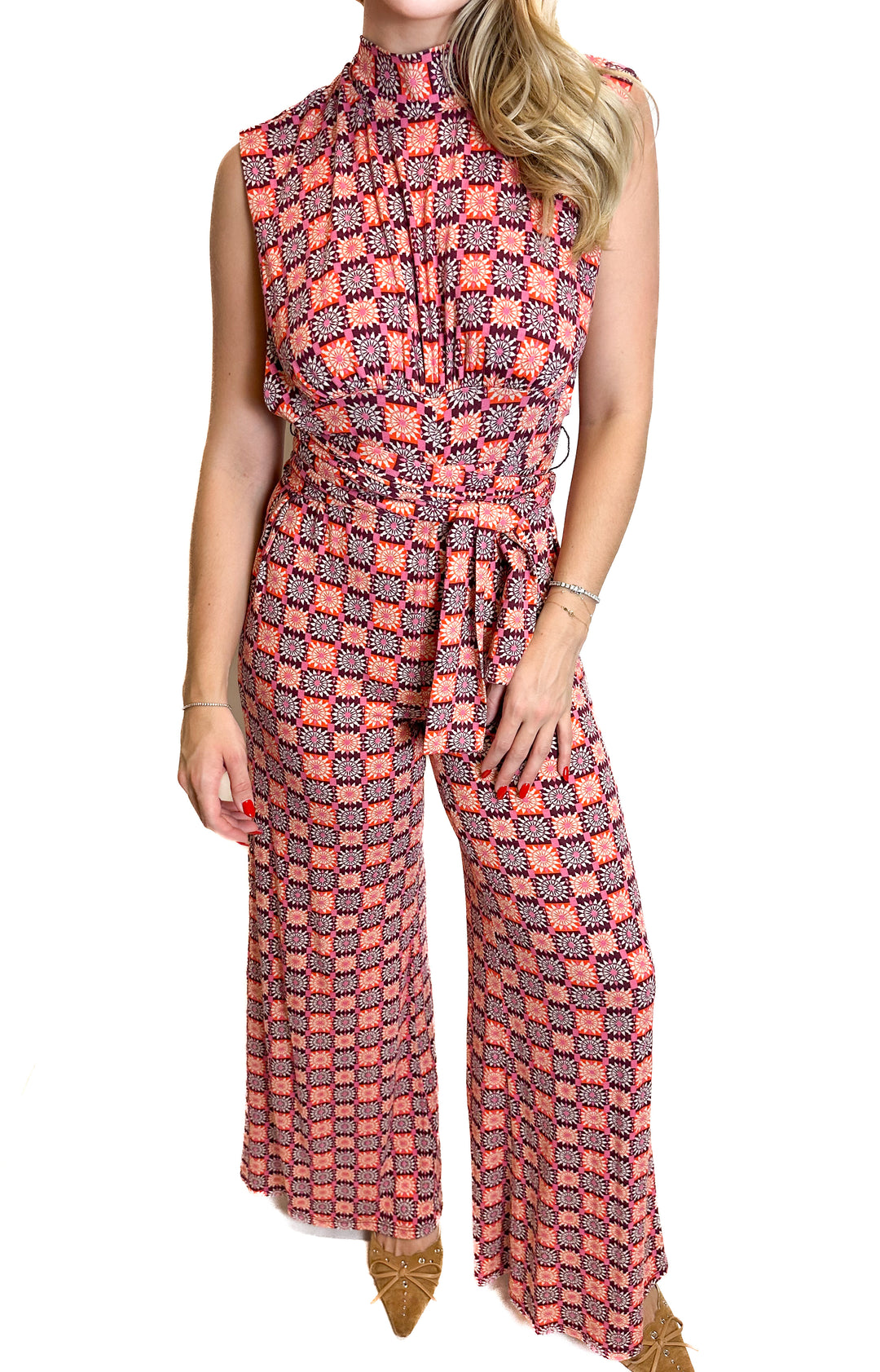 Free People Floral Knit Jumpsuit (XS)