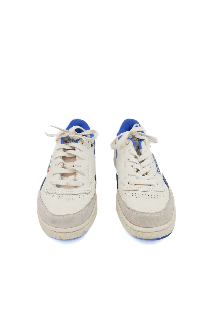 reebok cream/blue sneakers (8.5M/10W; retail $80)