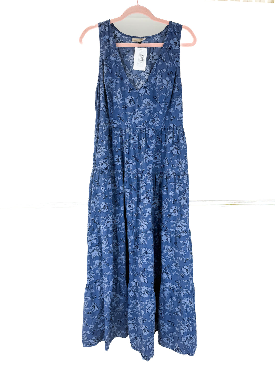 universal thread blue floral maxi (L)