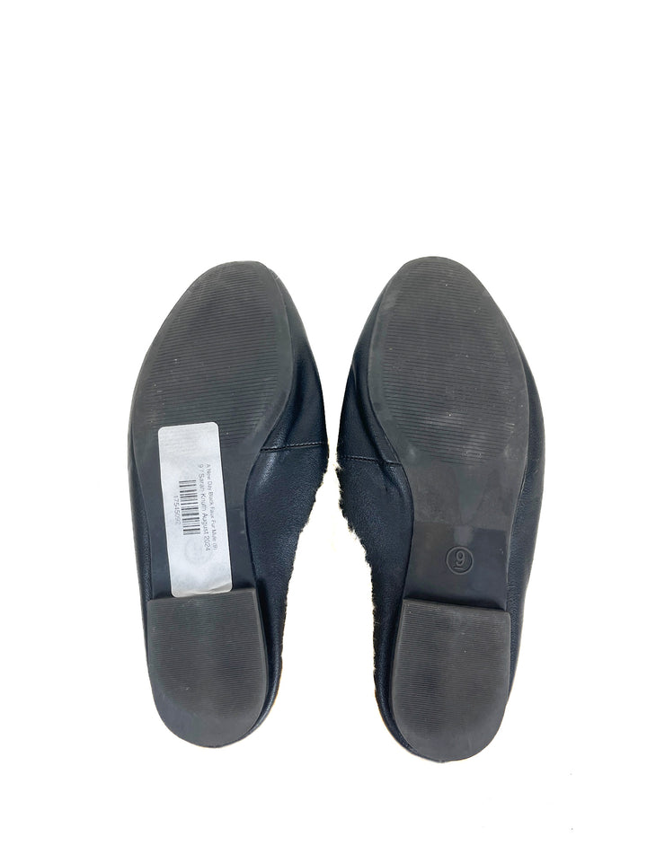 A New Day Black Faux Fur Mule (9)