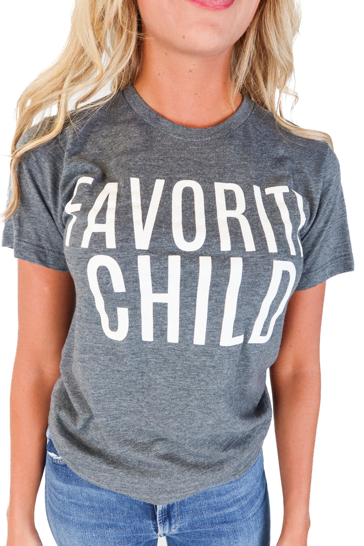 Blaine Bowen Gray "FAVORITE CHILD" Graphic Tee (S)