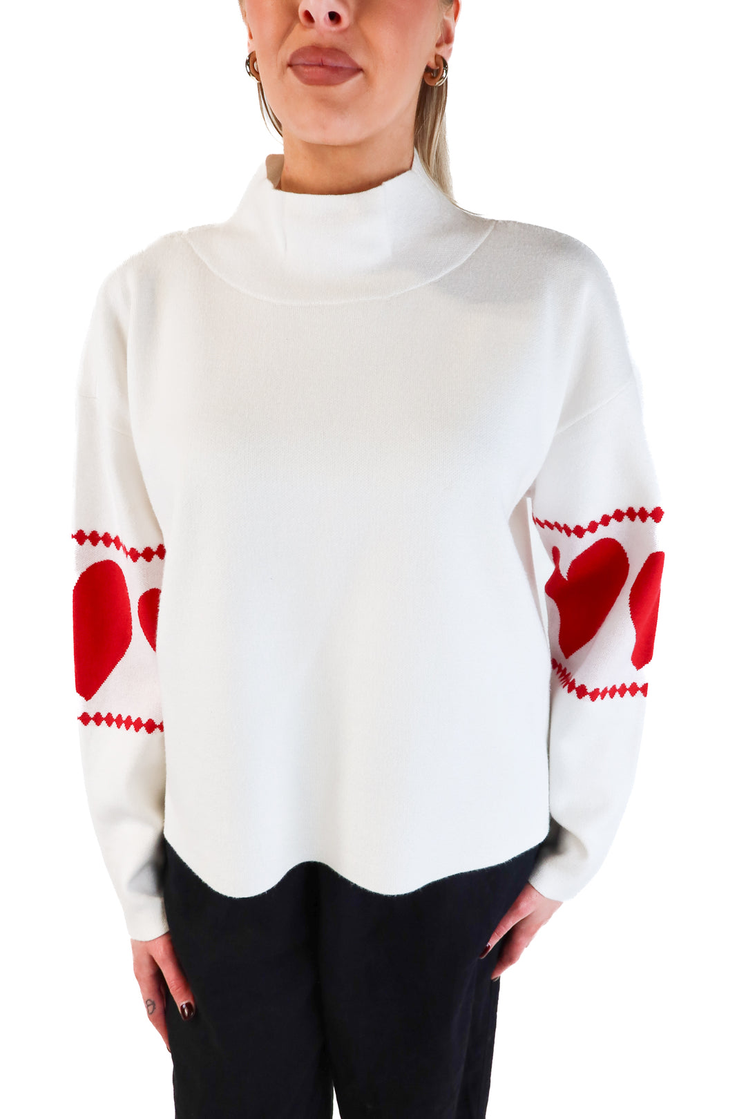 Maeve Heart Sweater (M; retail $98)