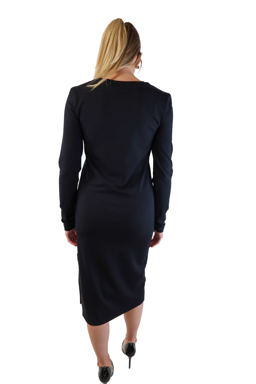 Leith Black Midi Dress (M)