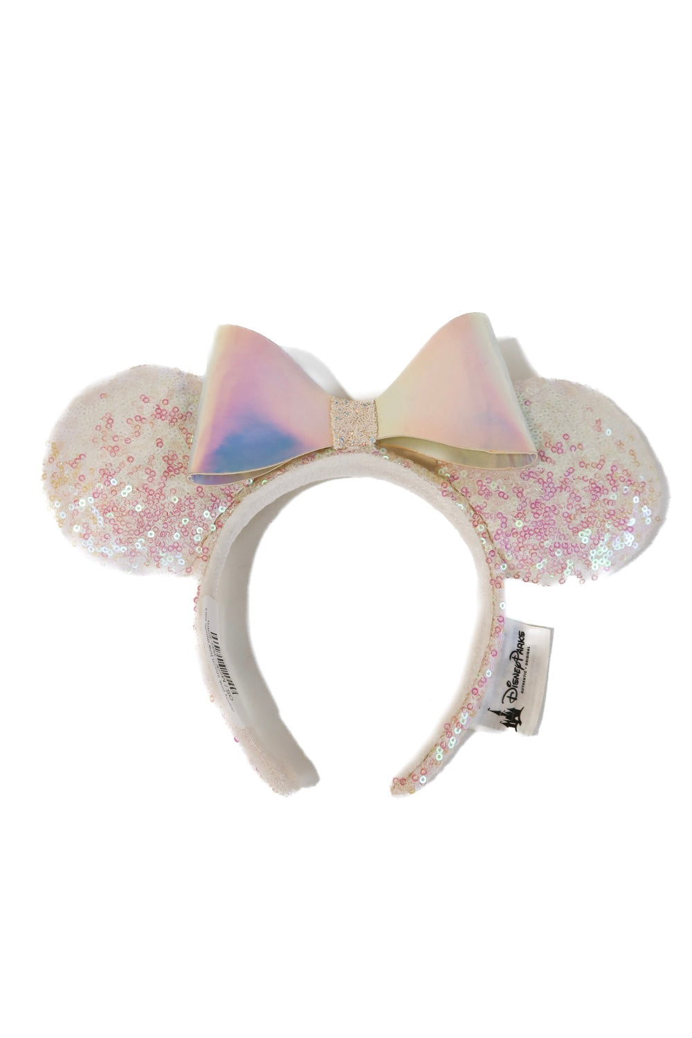 Official disney iridescent sequin bow minnie ears