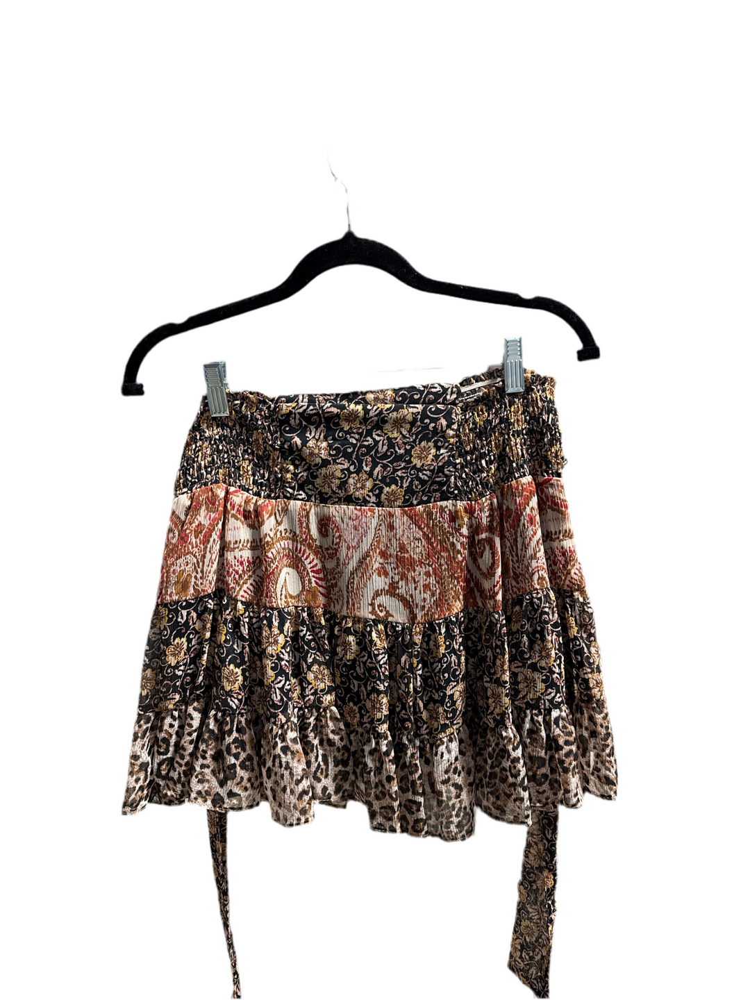 SOLD: zara paisley tiered skirt (S)