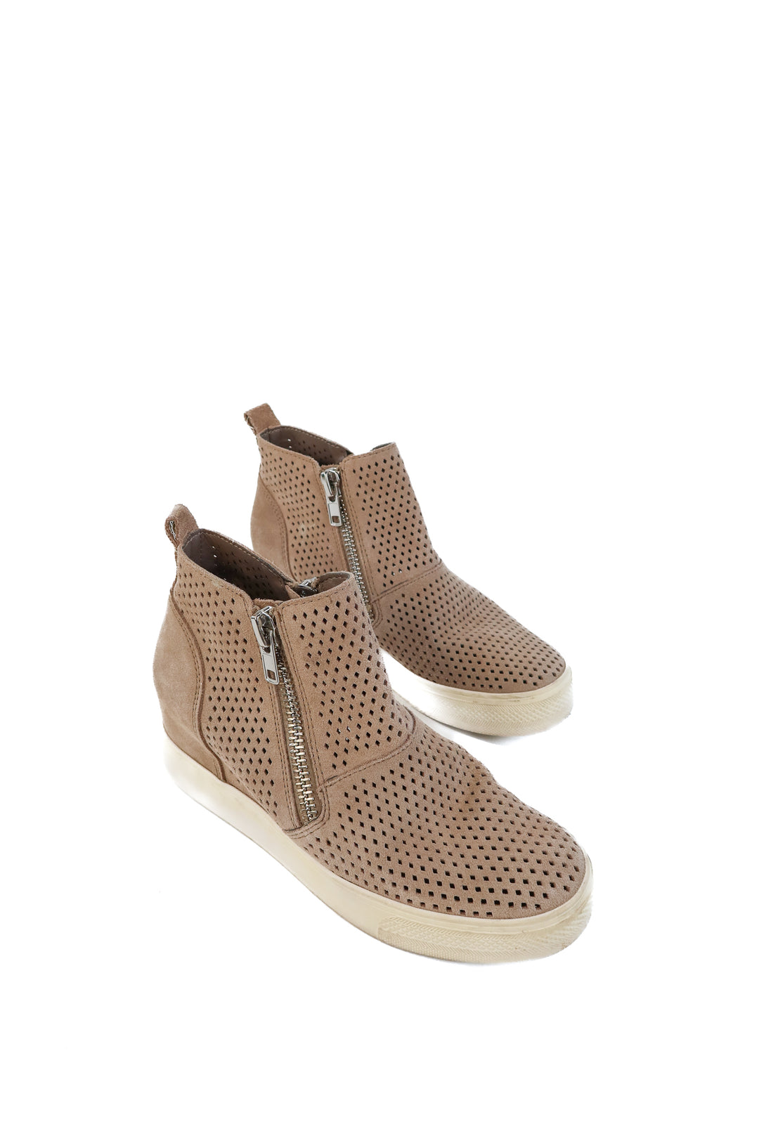 Steve Madden taupe wedges (7.5; retails for $89.95)