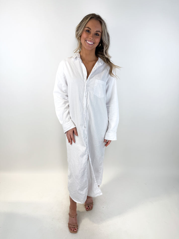 SOLD: Frank & Eileen Rory Maxi Shirt Dress (M; retail $328)