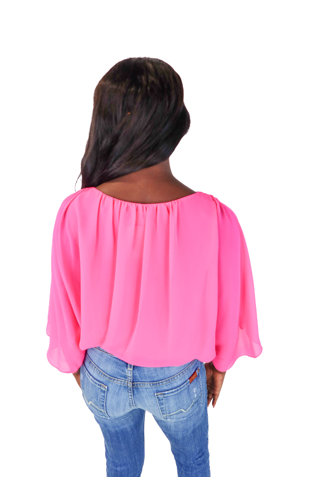 Vince Camuto Bright Pink Drapey Top (S)
