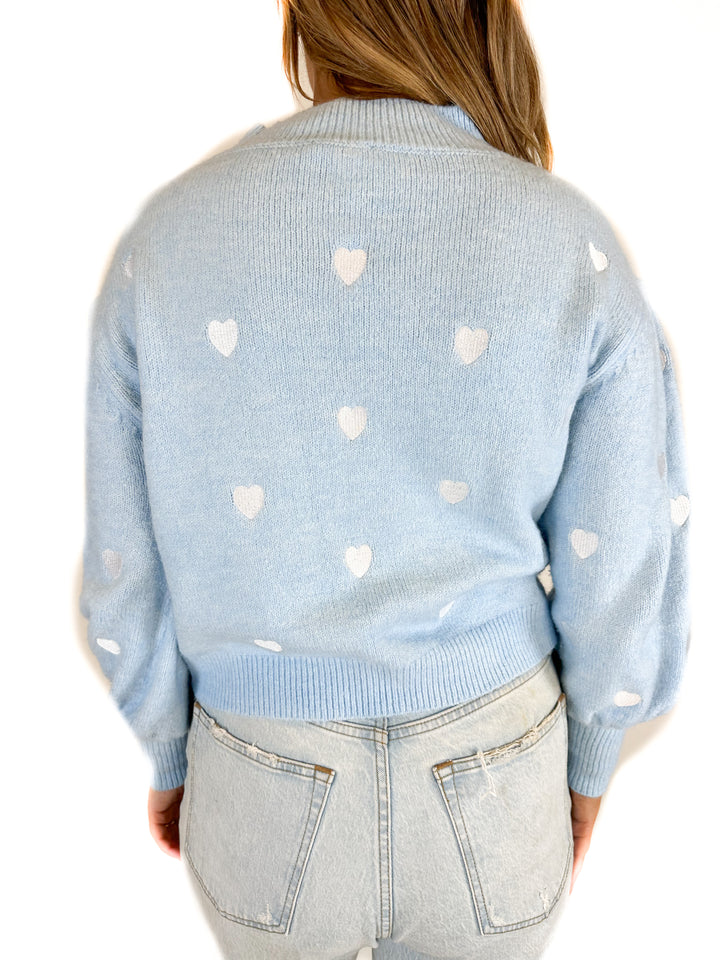 Sugarlips Cross My Heart Embroidered Sweater (M)