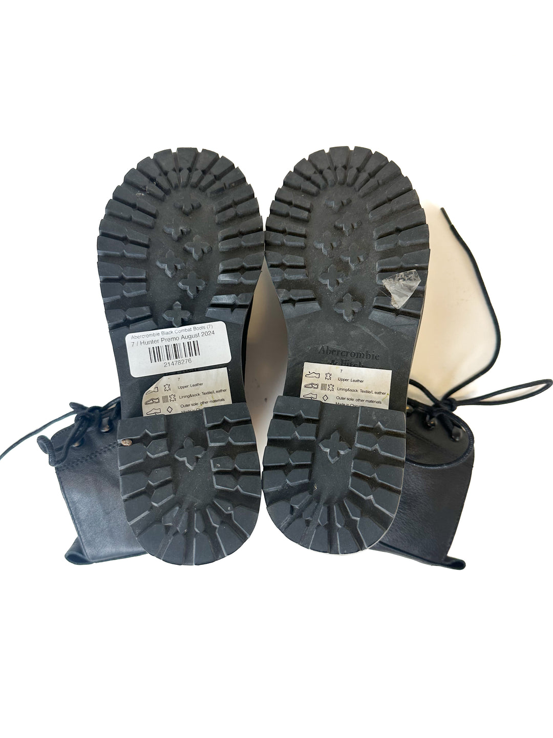 Abercrombie Black Combat Boots (7)