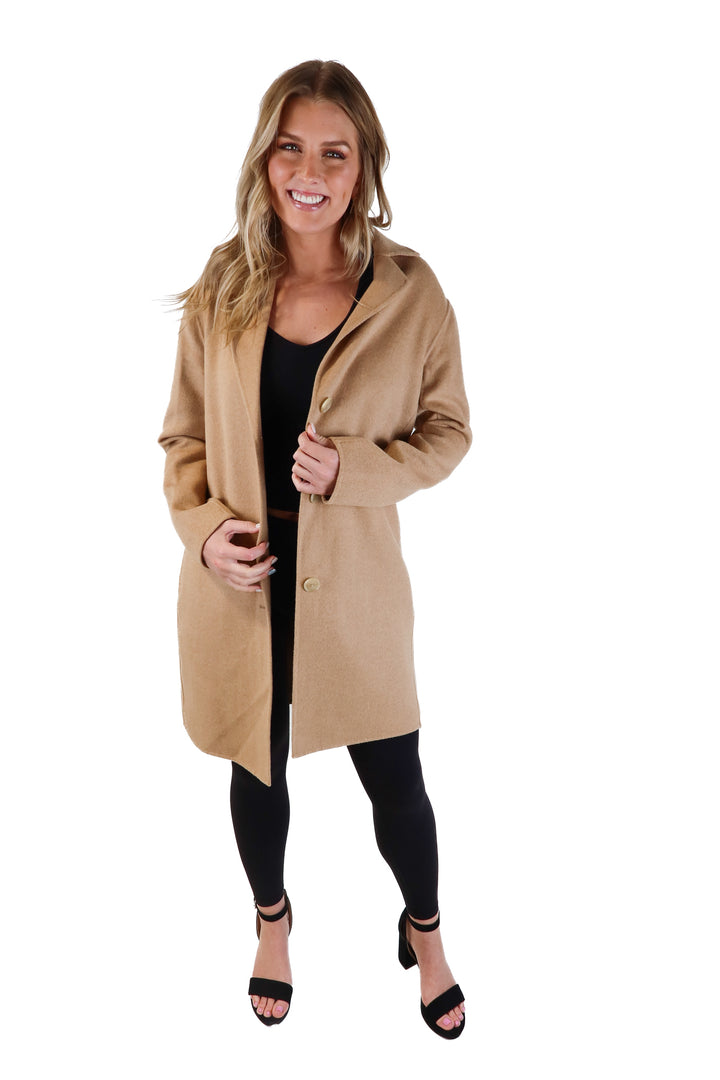 Gap tan wool coat NWT (xs)