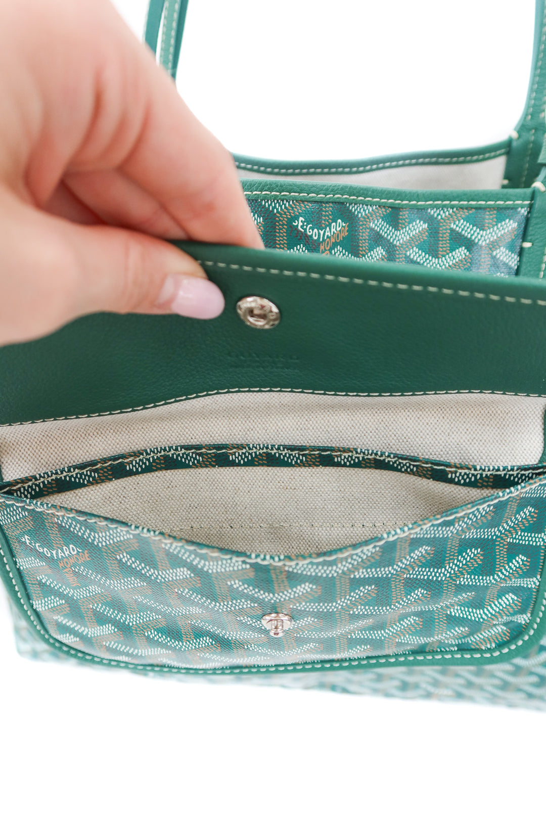 goyard goyardine St. Louis GM in Green