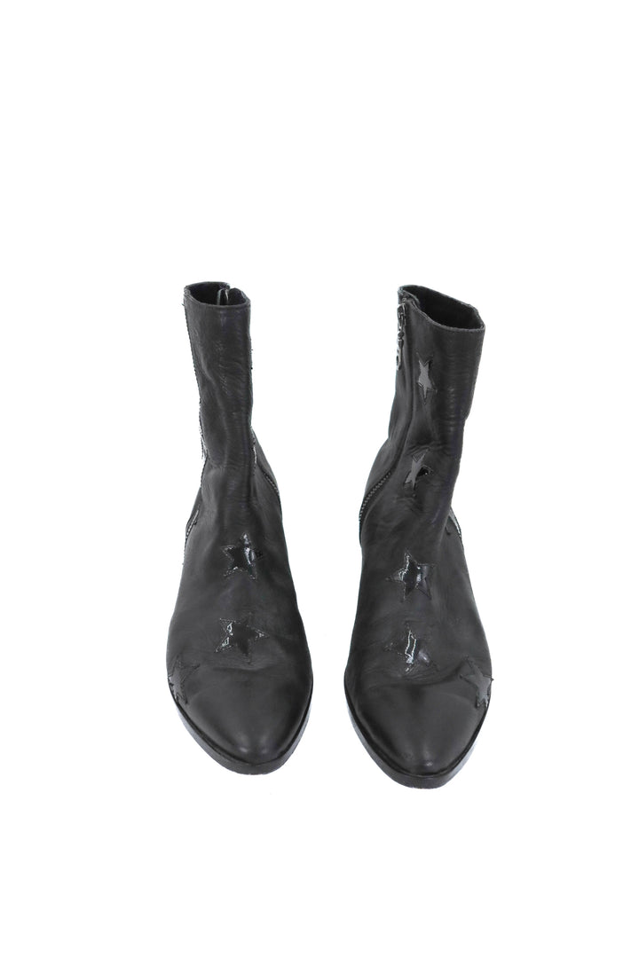 modern vice black boots w/ stars (37; retail $598)