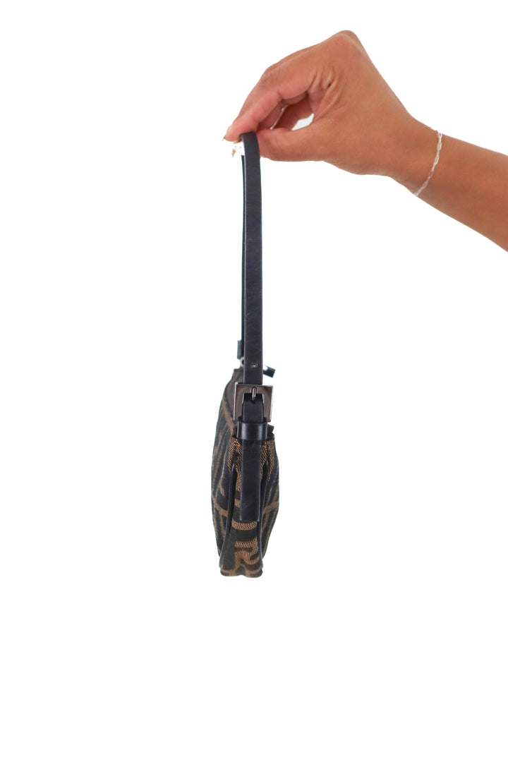 Fendi Zucca Halfmoon Mini Top Handle