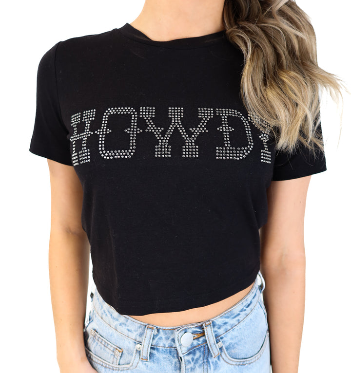 12th tribe rhinestone howdy tee NWT (s)