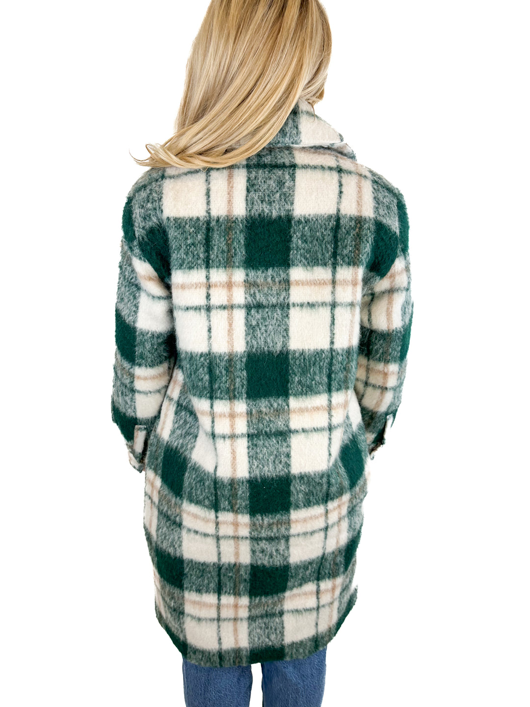 Abercrombie Plaid Coat (XS)
