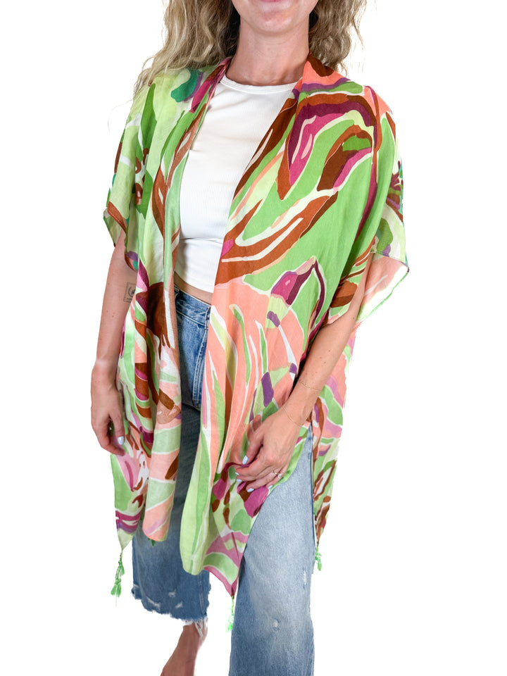 Do Everything In Love Floral Caftan (O/S)