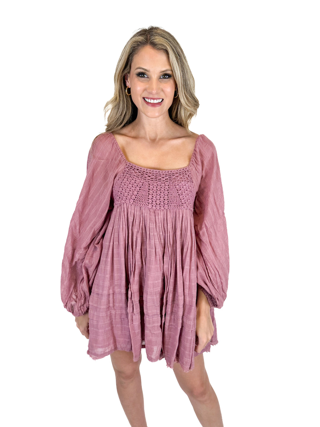 Free People Mauve Mini Dress (XS)
