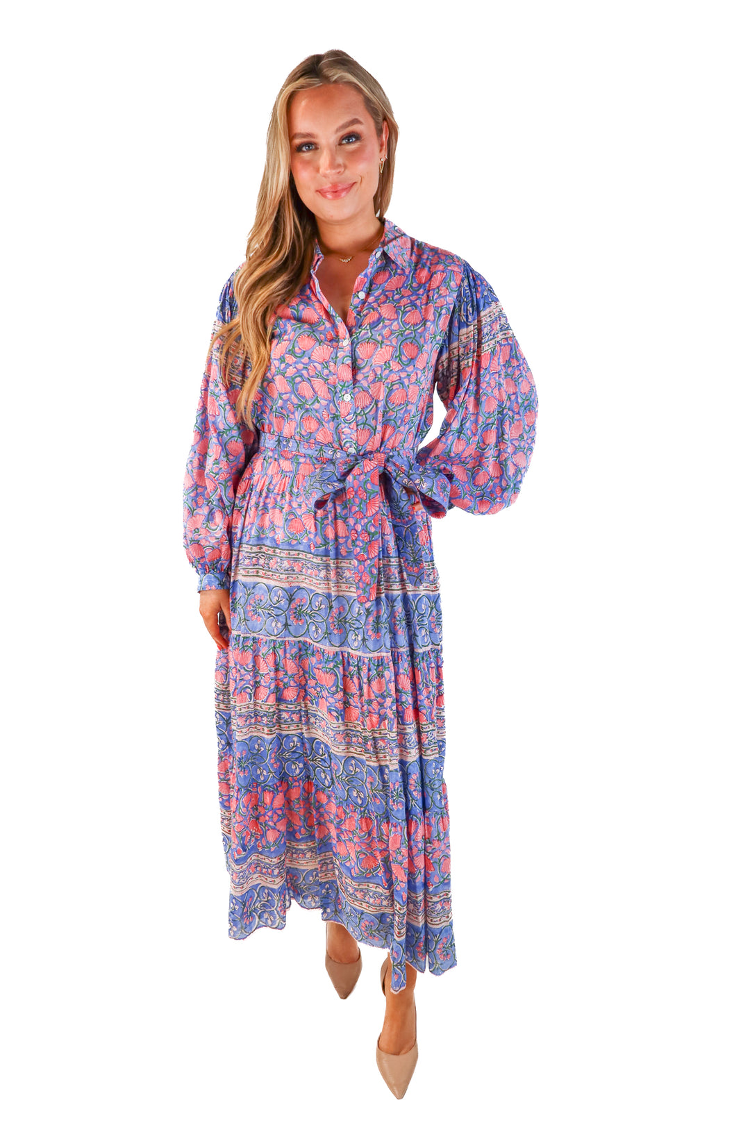 Bell Floral Maxi Dress (L; retail $450)
