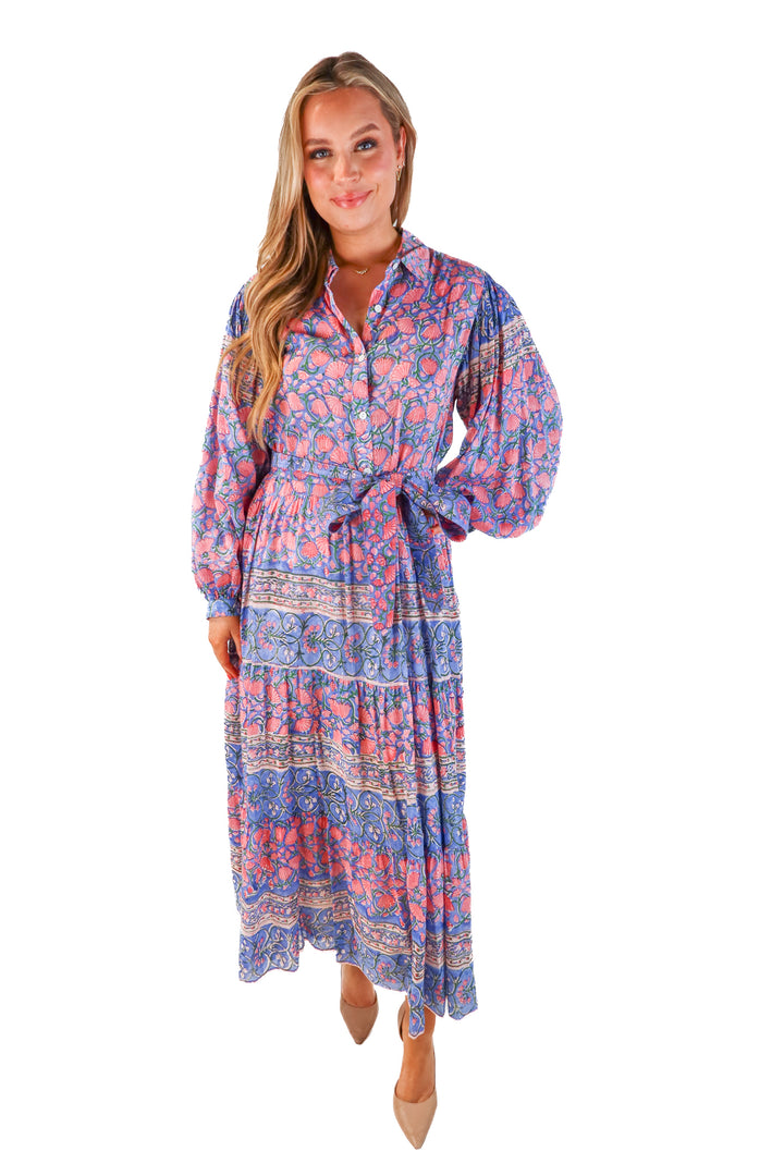 Bell Floral Maxi Dress (L; retail $450)