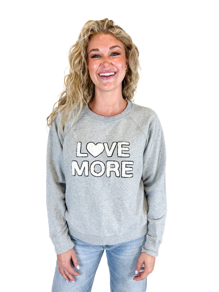 Spiritual Gangster Love More Bridget Raglan Pullover (M)