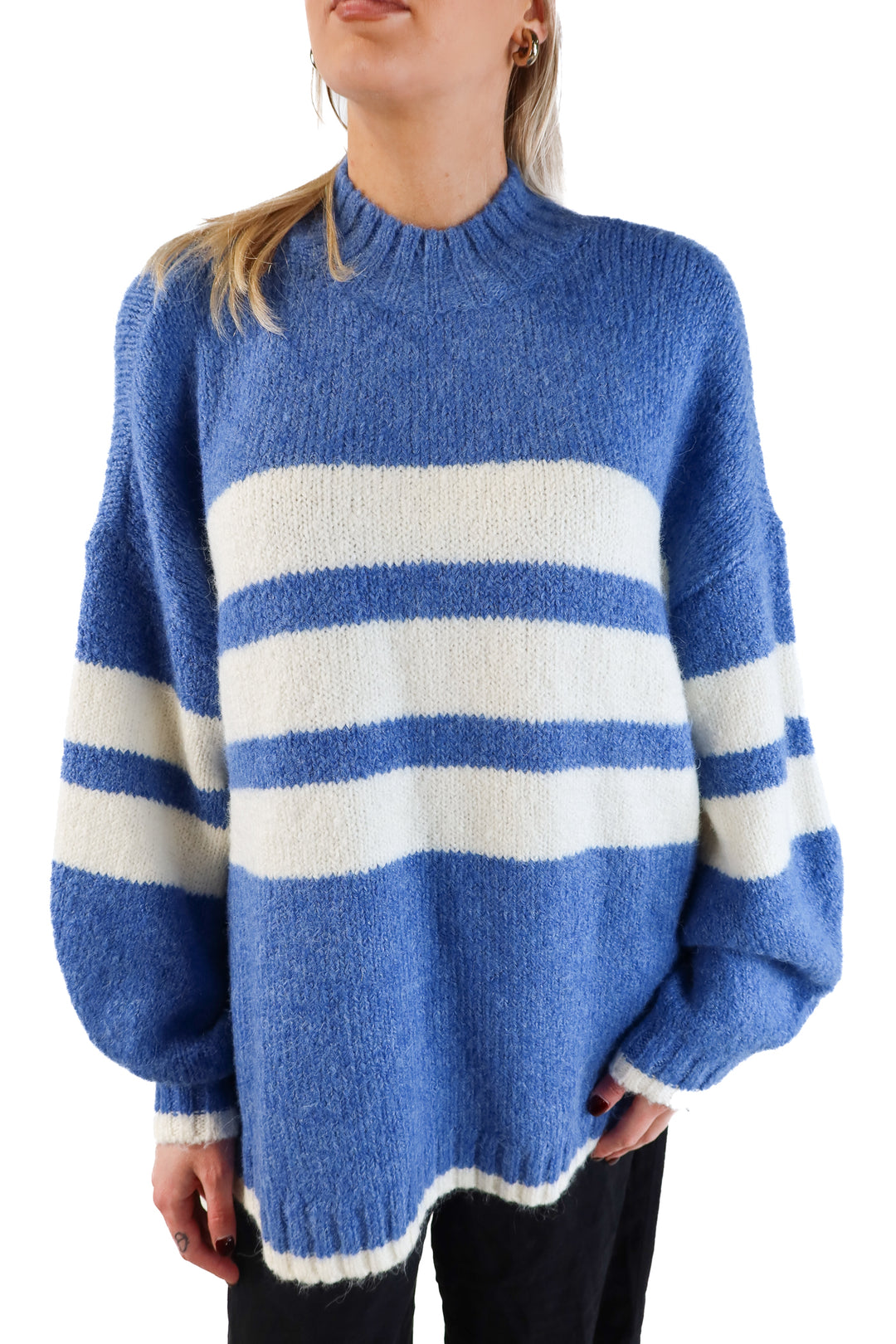 Pistola Blue and White Sweater (M; retail $168)