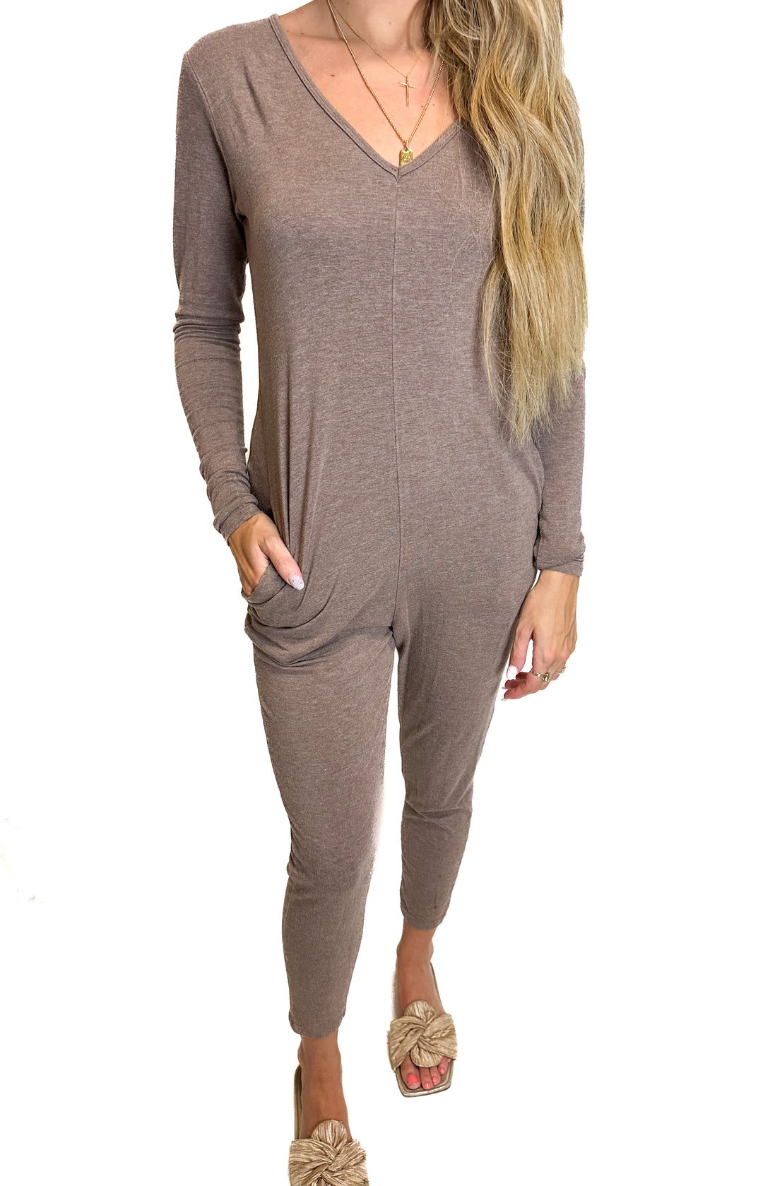 Smash & Tess Brown Pajama Onesie (XS)