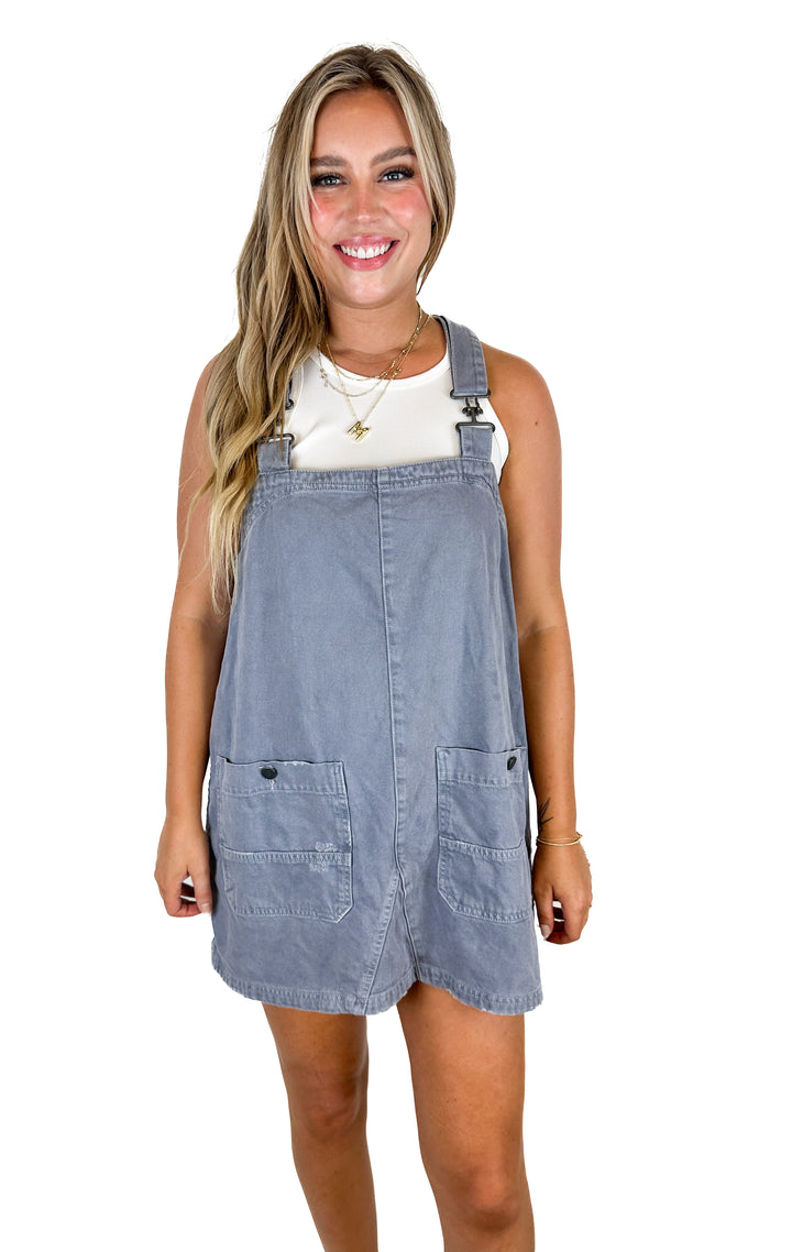 Free People Overall Smock Mini dress (M)