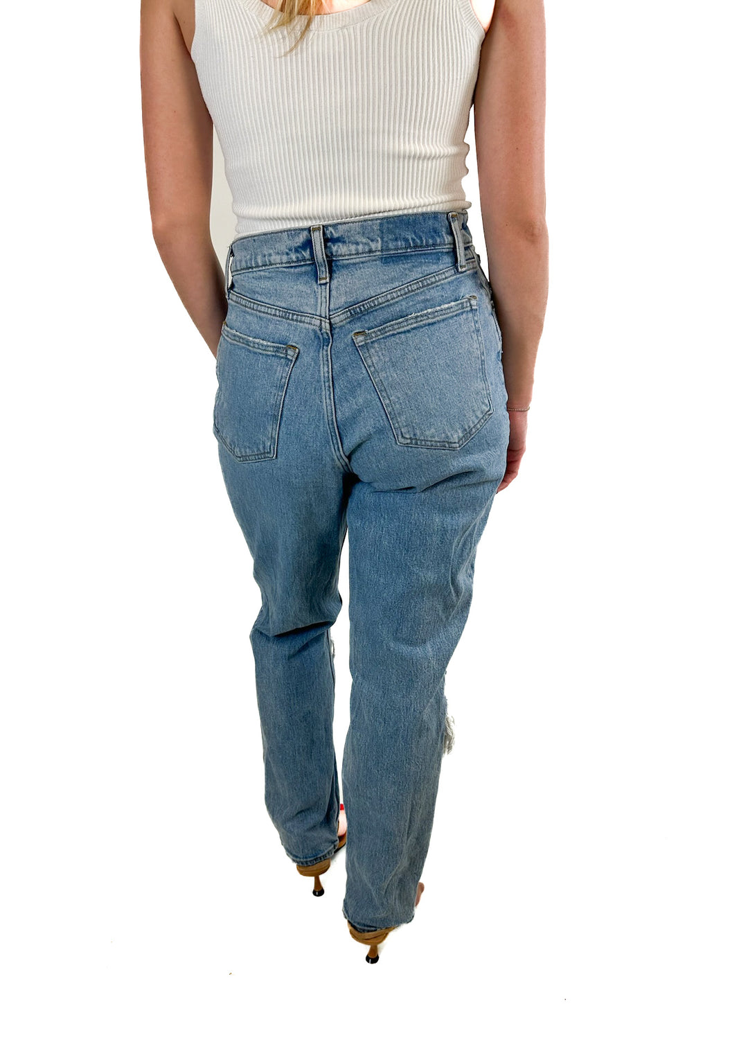 Abercrombie The 90s Straight Ultra High Rise Curve Love Knee Blowout (29/8R)