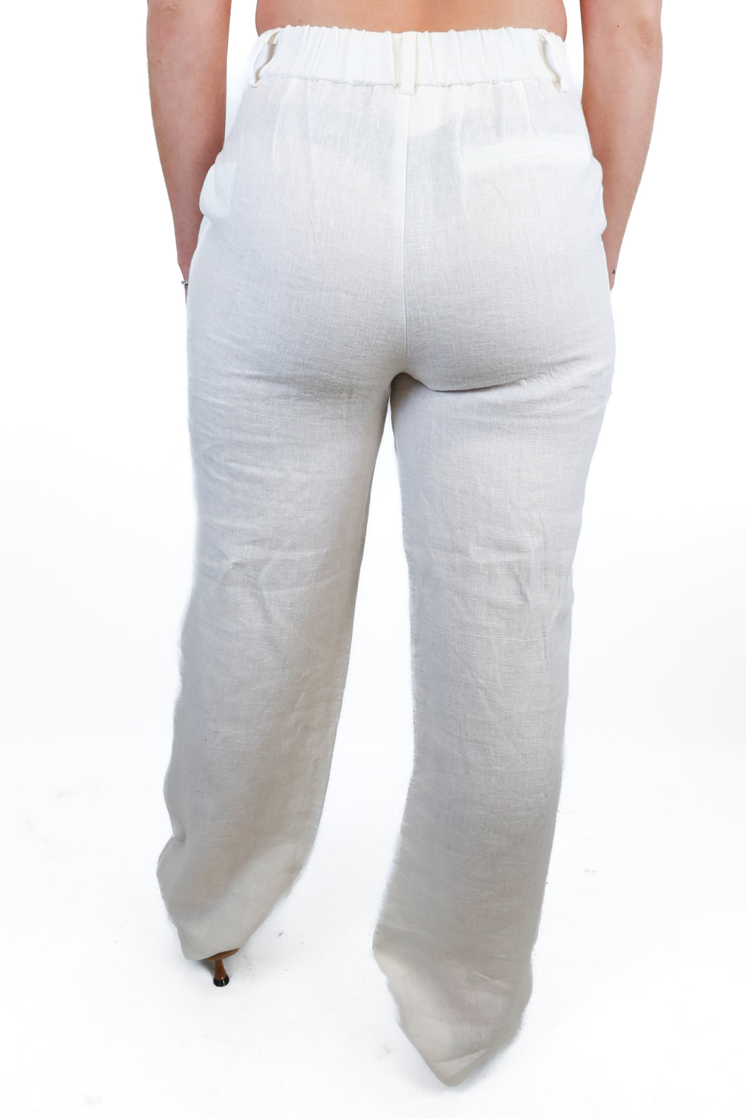 rue sophie white linen pants NWT (xs; retail $128)