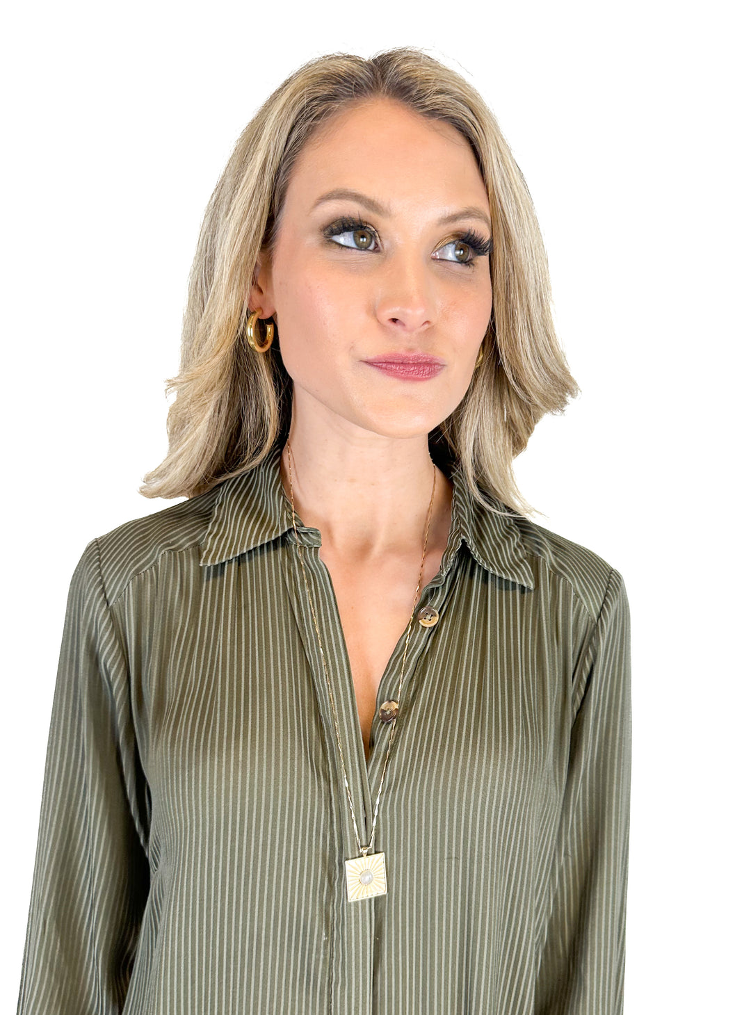 MAJE Gold Sunburst Pendant Necklace