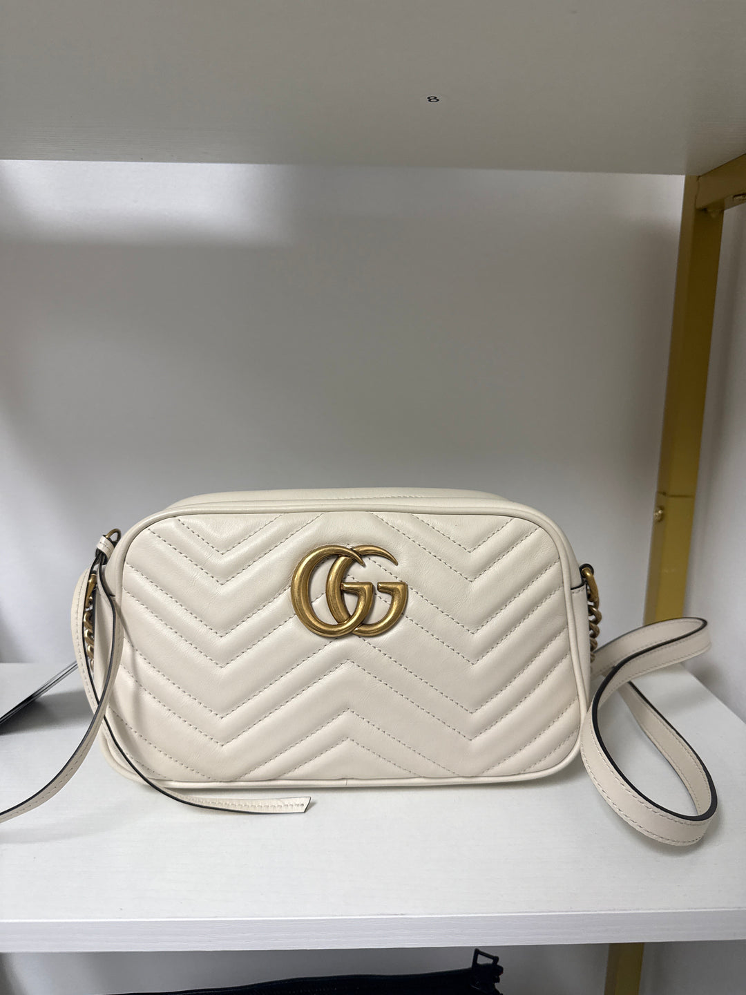 Gucci gg Marmont mystic white crossbody