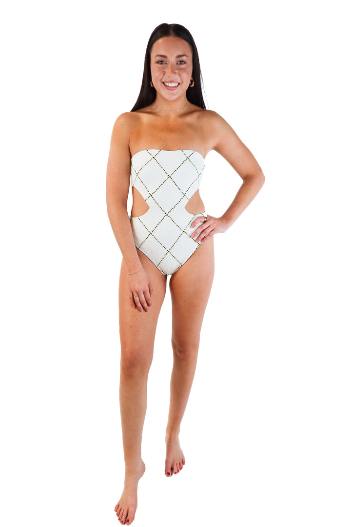 Devon Windsor Giselle One-Piece Swimsuit NWT (M; retail $165)