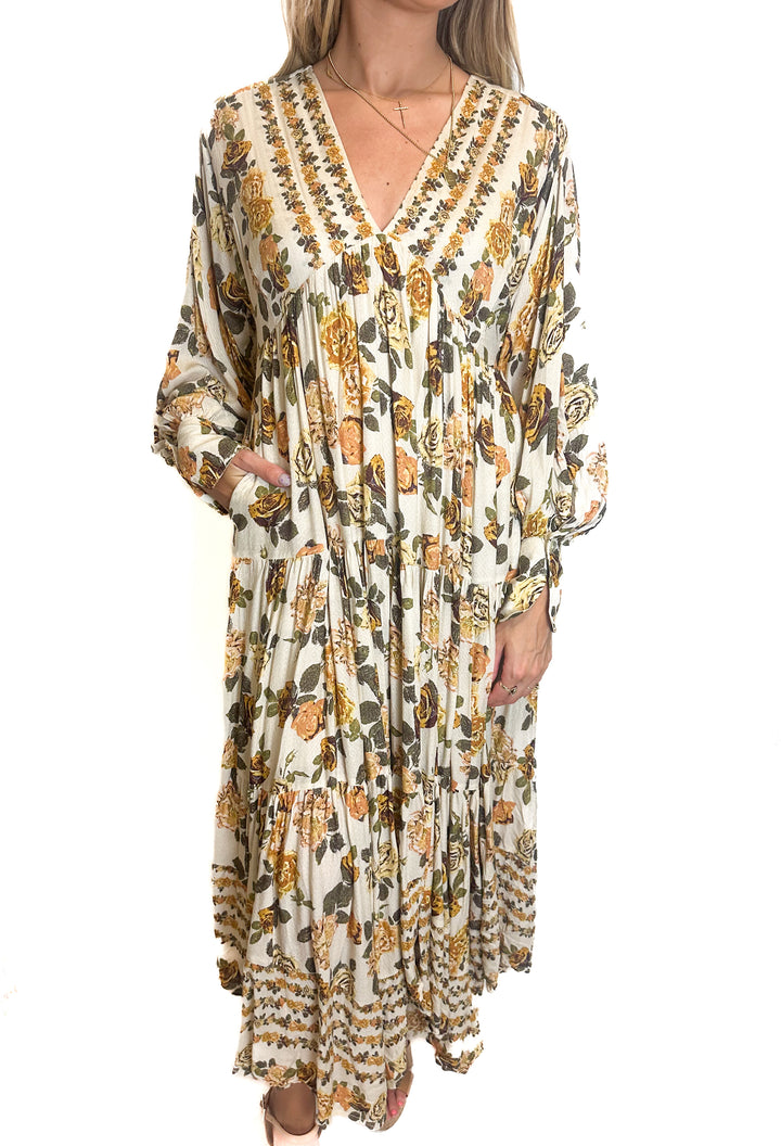Free People Floral Maxi Dress NWT (XS)