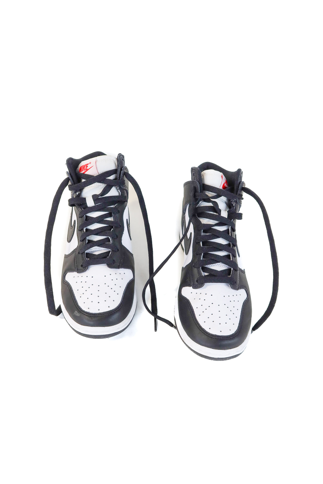 nike black/white high top sneakers (8)