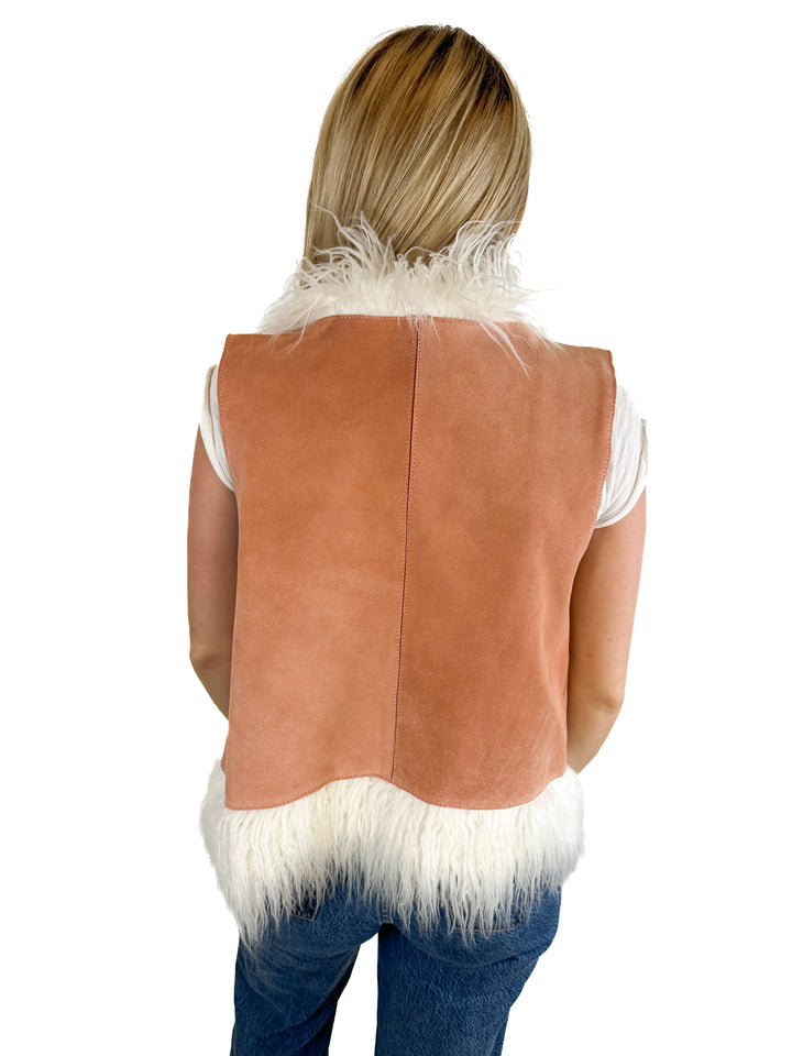 Understated Leather Vest NWT (S)